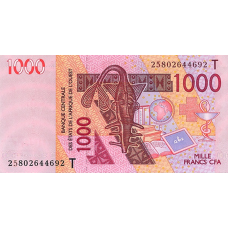 (024) ** PNew (PN815Ty) West African States (Togo) - 1000 Francs (2025)